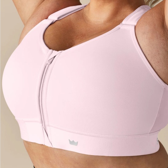 SHEFIT Mauve Zip-Front Sports Bra - Picture 4 of 6